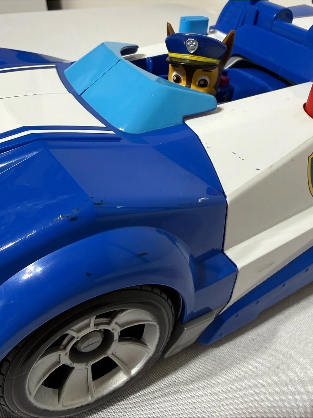 Paw Patrol Chase 2-In-1 Transforming Movie City Cruiser WORKS w/ Discs